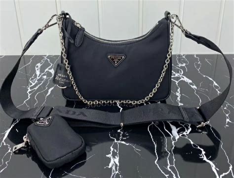 bolsa prada original preta